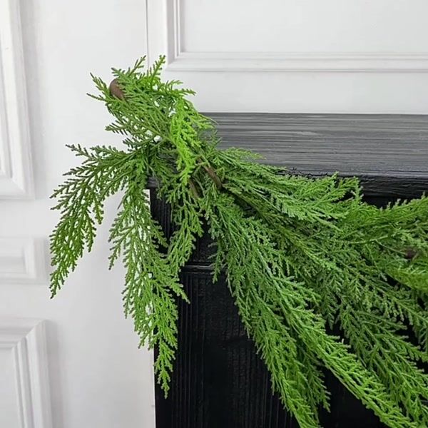 6' Faux Realistic Cedar Garland